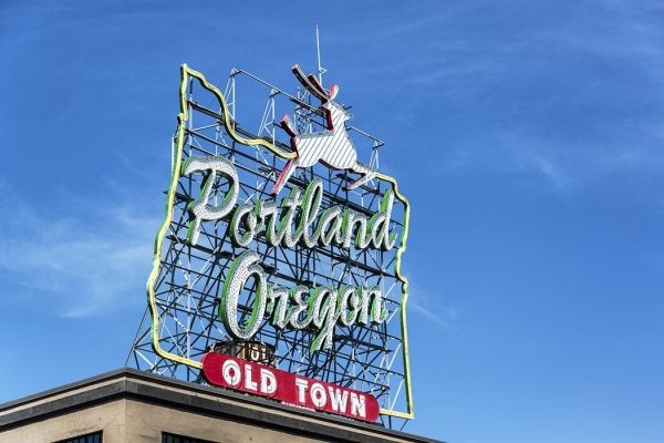 Portland, OR sign