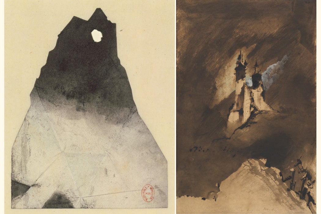 Silhouette de l'Ermitage and Souvenir d’un burg des Vosges, by Victor Hugo