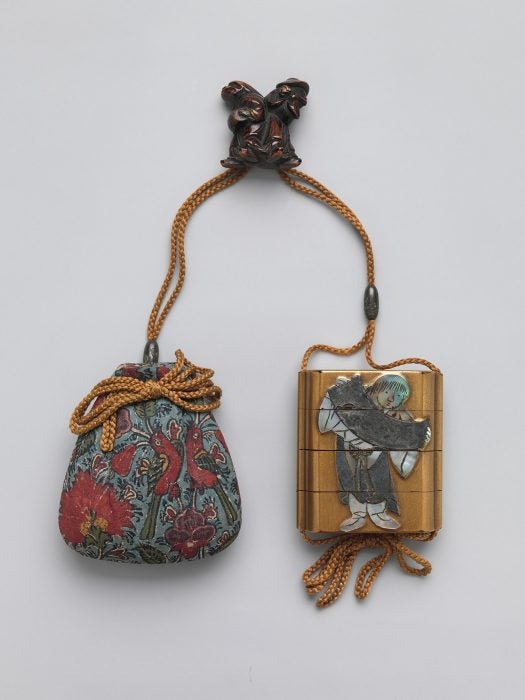 A Japanese Inrō with Rinpa Style Kanzan and Jittoku from the first half of the 19th century (Artstor)