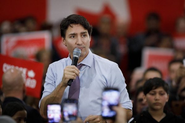 Canadian Prime Minister Justin Trudeau