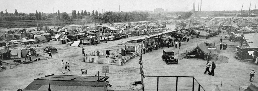 Overview of Bonus Army camp, 1932