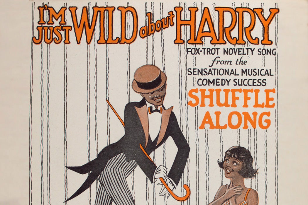 The sheet music booklet for I'm Just Wild About Harry