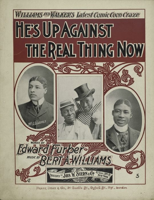 Advertisement for He's Up Against the Real Thing Now