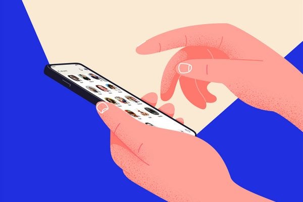 A smartphone in someone's hand