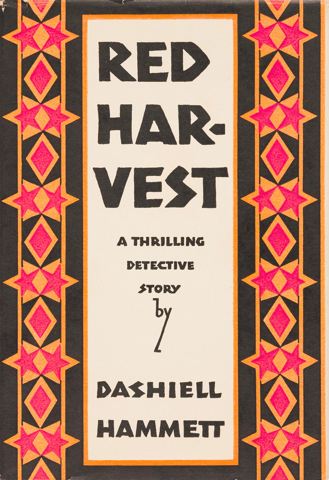 First-edition cover of Dashiell Hammett's first novel, Red Harvest, 1929
