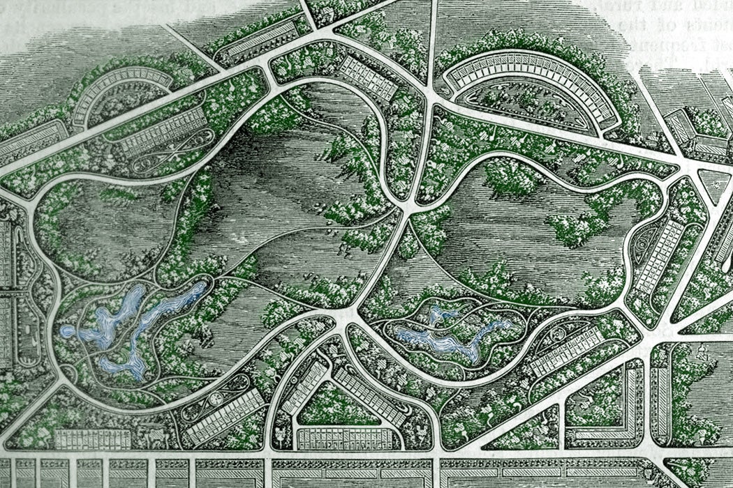 Map of Birkenhead Park