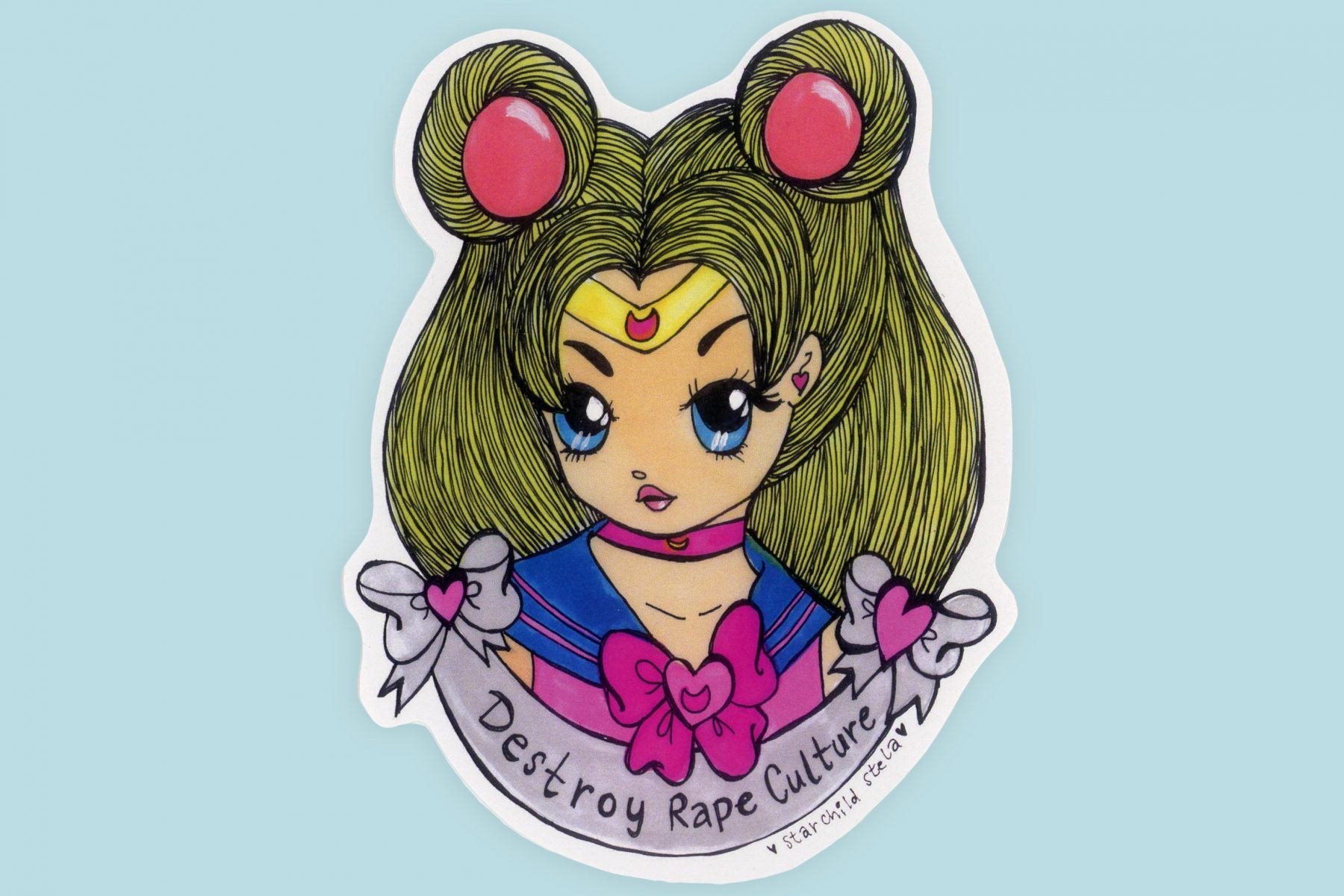 A Destroy Rape Culture sticker by Starchild Stela