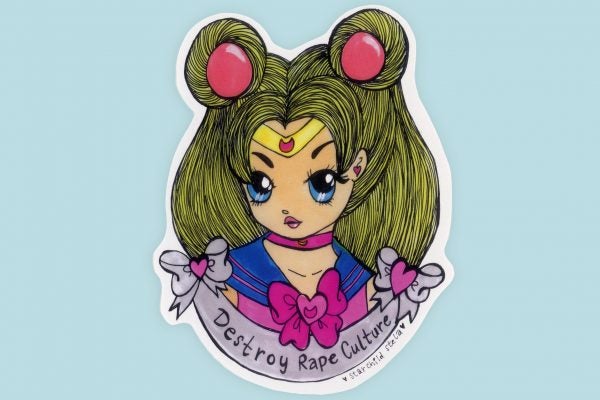 A Destroy Rape Culture sticker by Starchild Stela