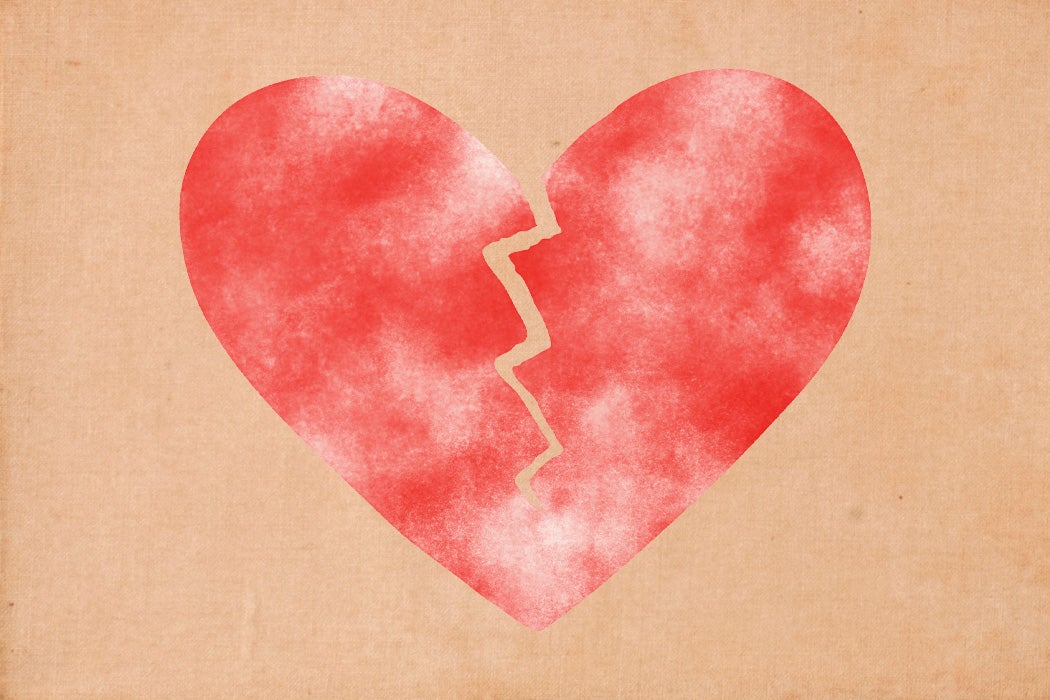 A broken heart illustration