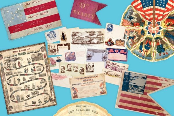 A collection of objects from the civil war