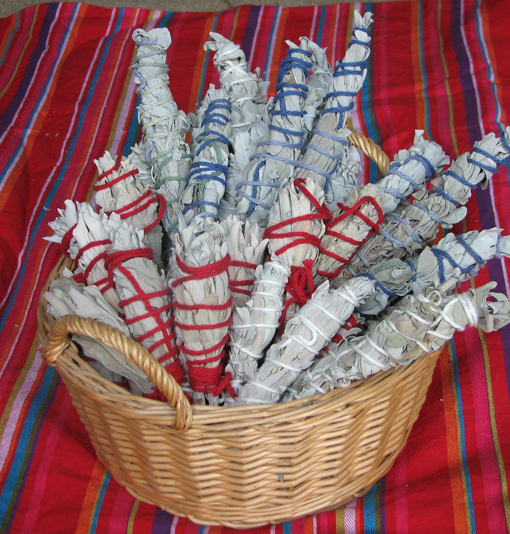 White sage smudge sticks