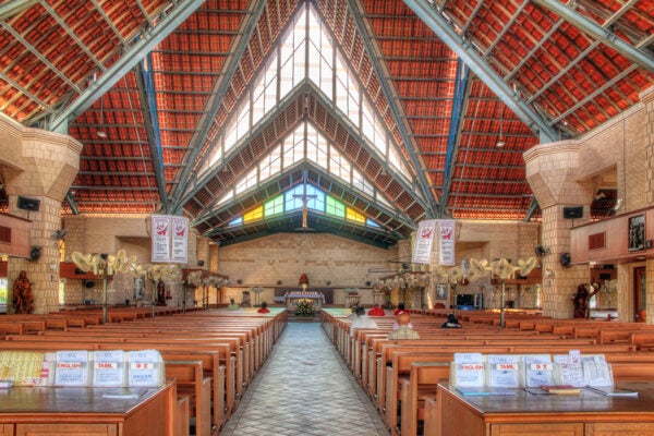 The interior of St Anne's Church, Bukit Mertajam, Penang