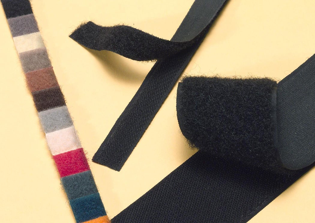 Five samples of Velcro fastenings from 1971