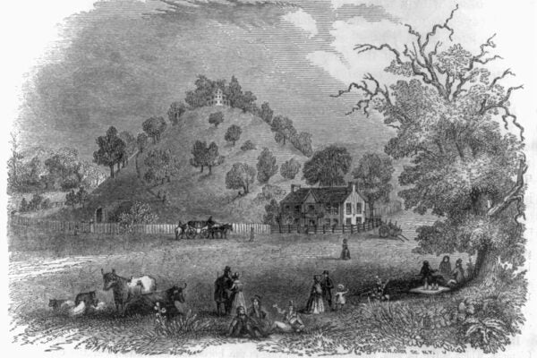 Burial mound in Moundsville, West Virginia