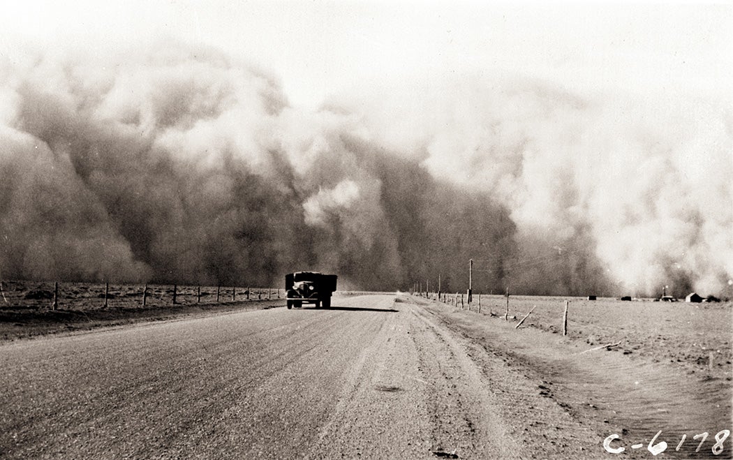 The Dust Bowl. Edited by Mike Goad, via the United States Department of Agriculture