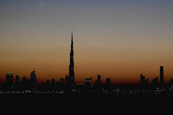 A general view of the Burj Khalifa which dominates downtown Dubai's skyline pictured on November 11, 2013 in Dubai, United Arab Emirates.