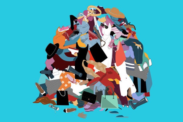 Illustration with a Messy Pile of Dirty Laundry