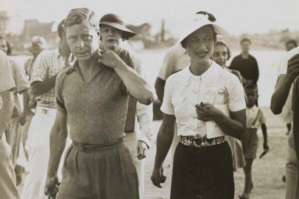 King Edward VIII and Mrs Simpson on holiday in Yugoslavia, 1936